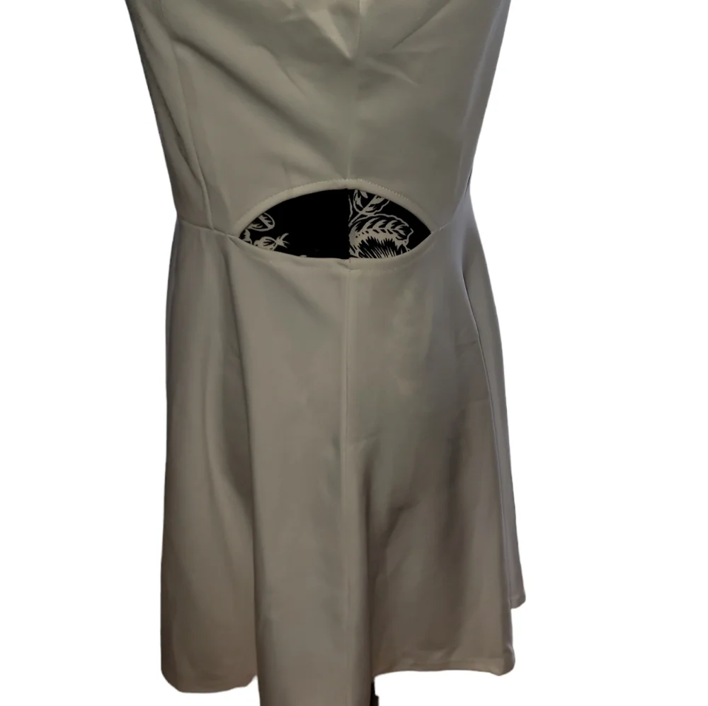 NWT BELONGSCI Womens Sleeveless Cutout A Line Cocktail Party Mini Dress sz med - Picture 6 of 9